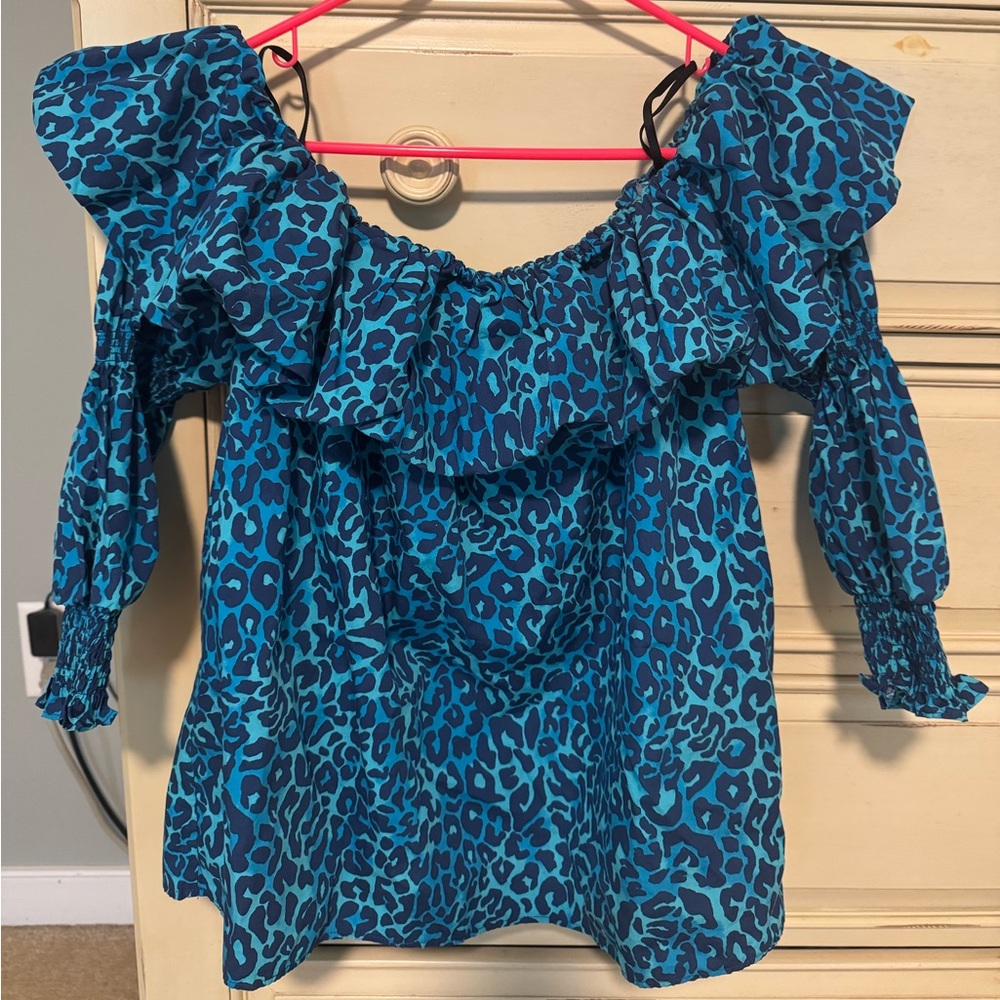 Lilly Pulitzer off the shoulder blouse